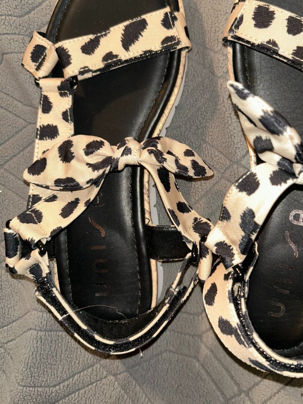 Leopard Strap Sandals - Size 9 M So Cute NWT